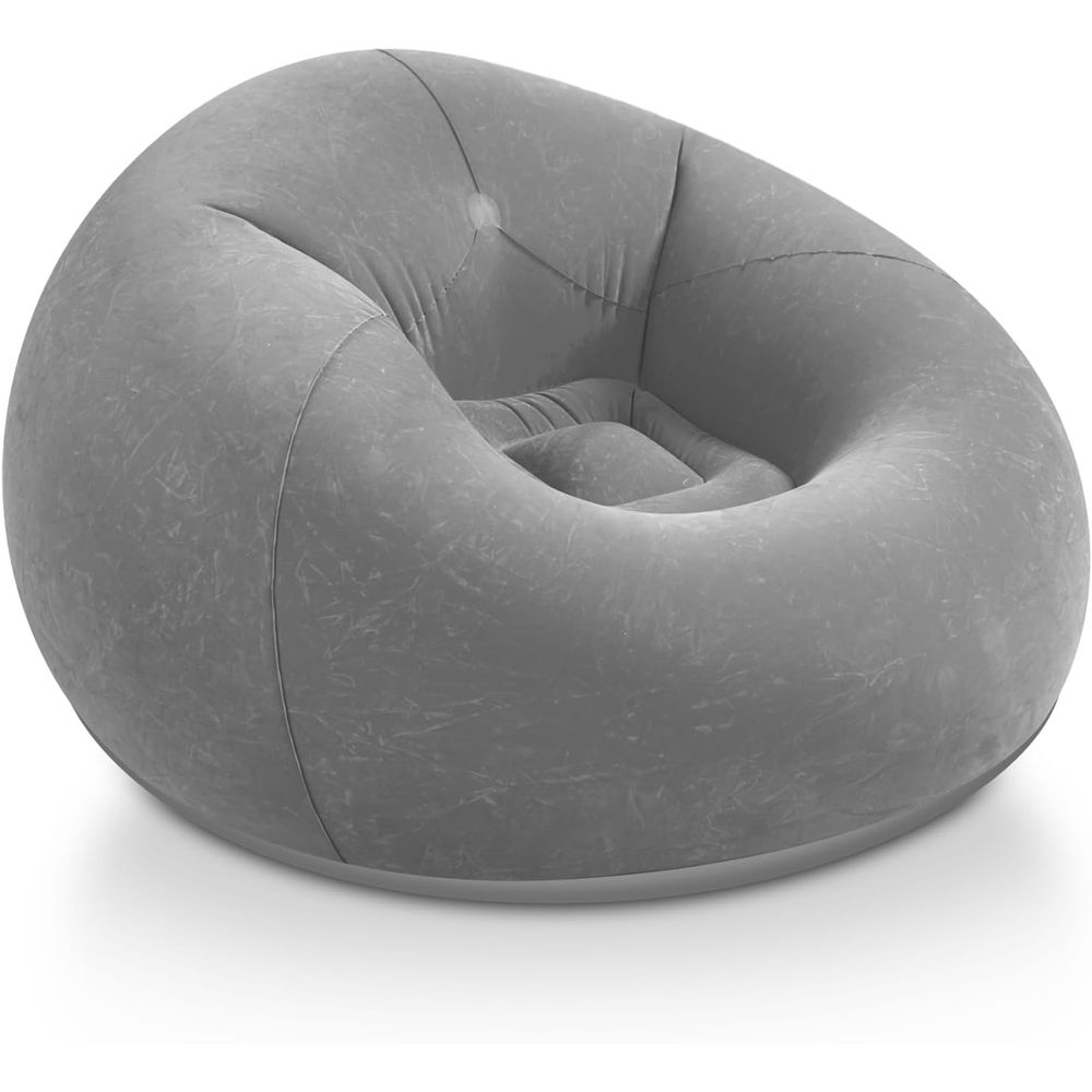 Kids Outdoor Loungers - Inflatable Bean Bag Chairs, Grey Portable