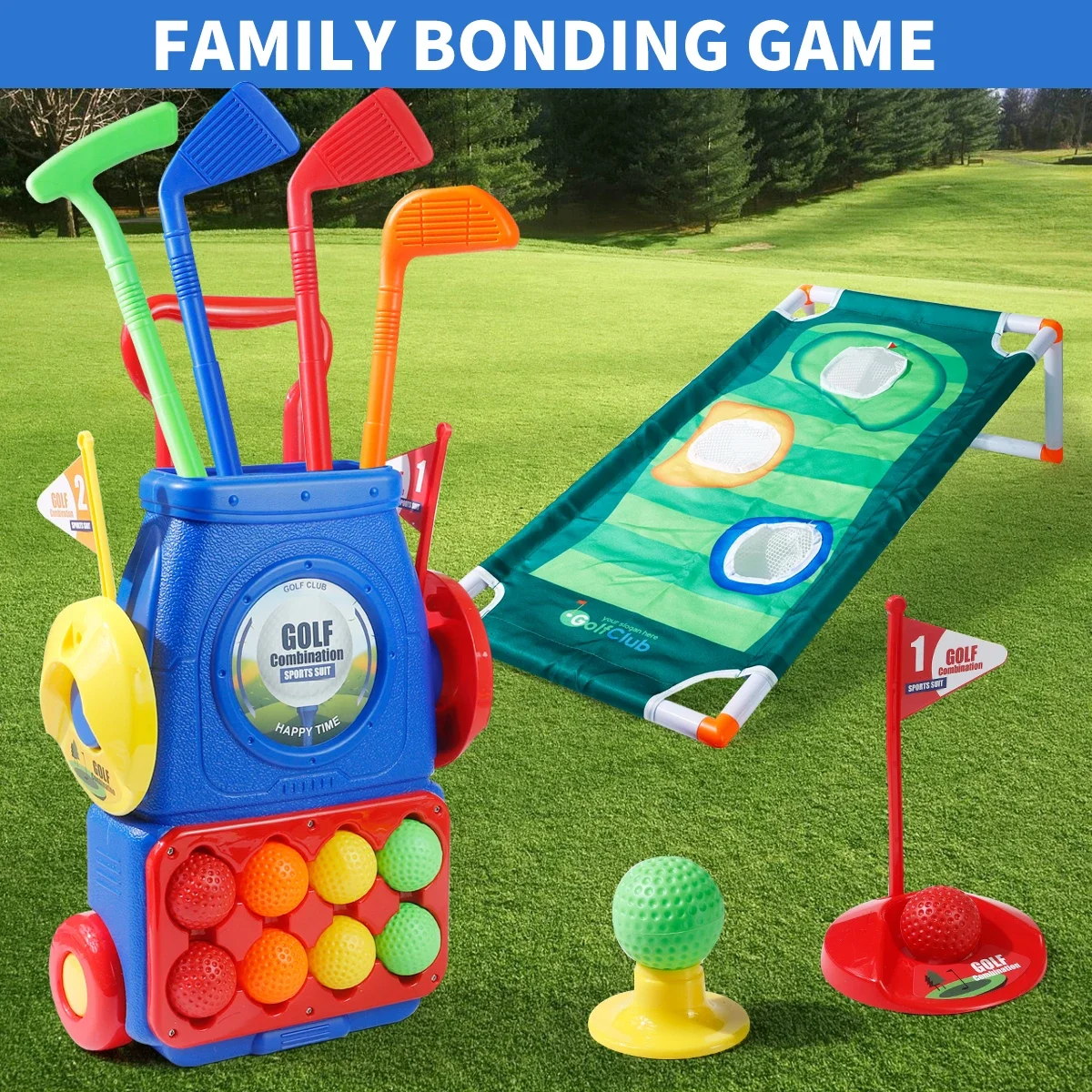 Kids Indoor Outdoor Cart - Upgraded Kids Golf Cart Toy with