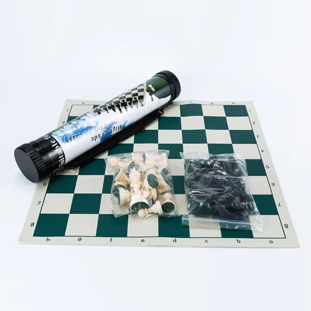 Kids Outdoor Folding Table - Board Games Folding Chessboard Packing Bucket