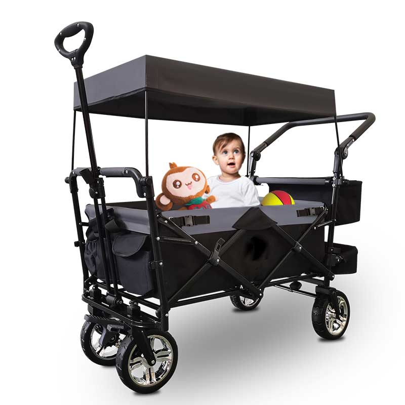 Kids Outdoor Folding Table - Push Pull Heavy Duty Utility All-Terrain