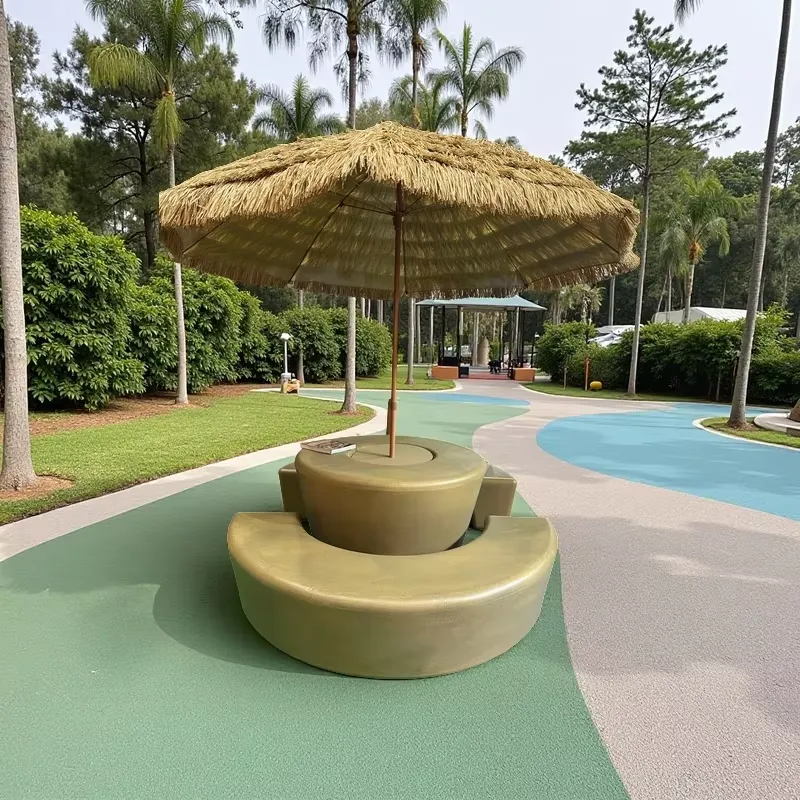 Kids Outdoor Umbrella Chair - Modern Outdoor Round Table and Chair