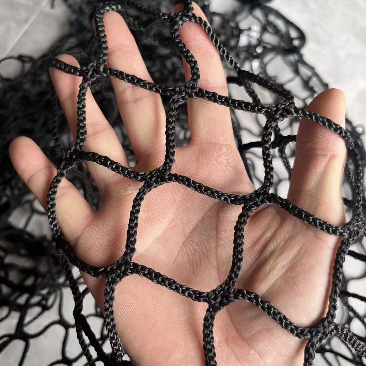 Kids Outdoor Net - Black Knotless Net Children's Safety Net