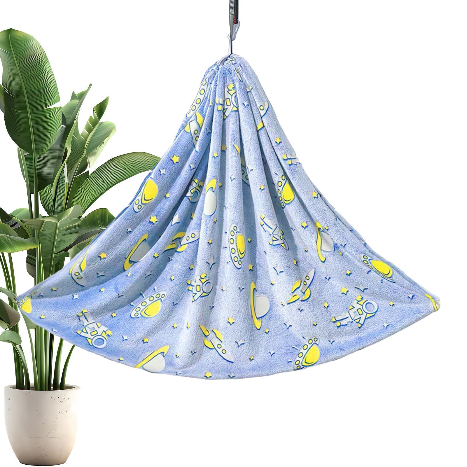 Kids Outdoor Hammock Swing - Kid Swing Chair Glowing-in-the-Dark Sensory Hammock