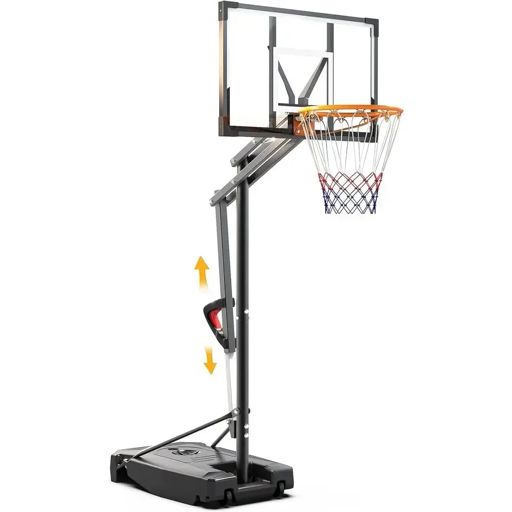 Kids Outdoor Basketball Hoop - Portable Outdoor Basketball Hoop with Adjustable