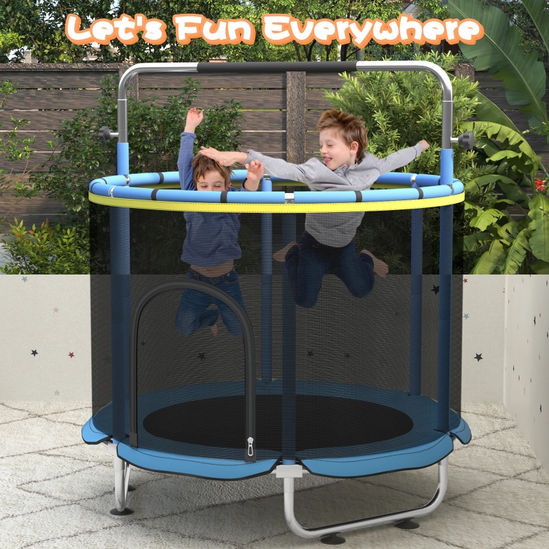 5FT Toddler Trampoline 8-in-1  - Kids Outdoor Hammock Swing review and price
