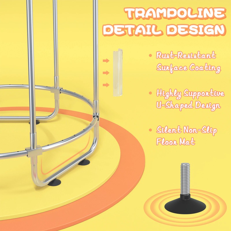5FT Toddler Trampoline 8-in-1  - Kids Outdoor Hammock Swing review and price