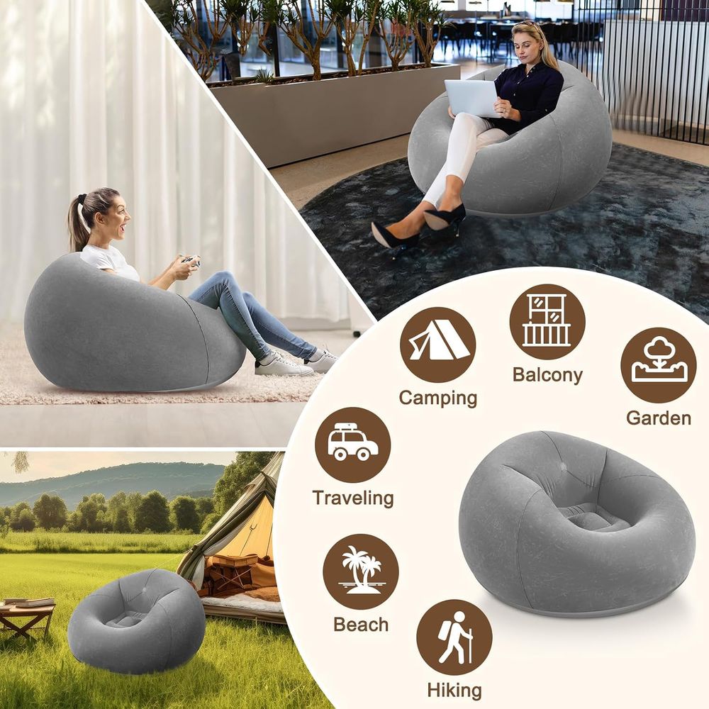 Inflatable Bean Bag Chairs, Gr - Kids Outdoor Loungers review and price