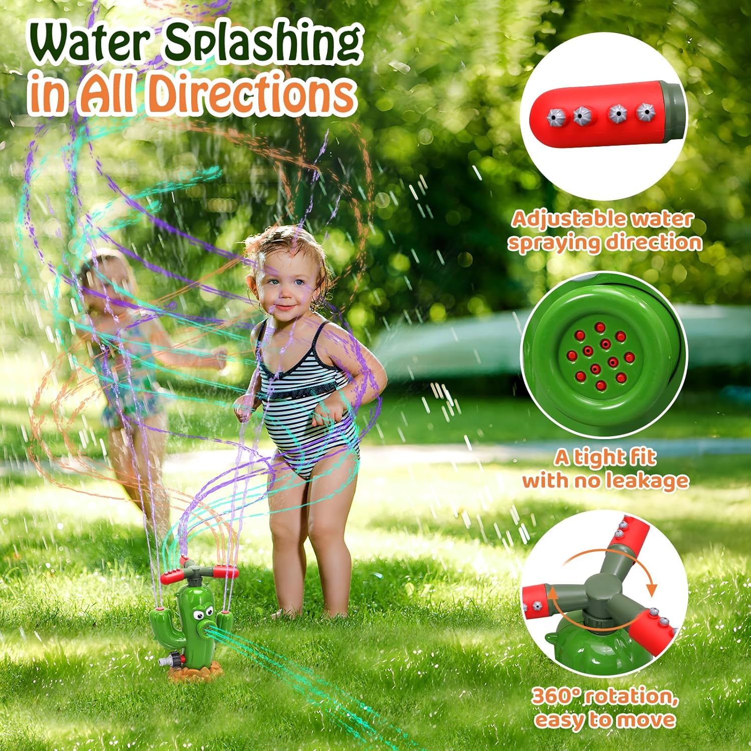Water Spray Toy Cactus Sprinkl - Kids Outdoor Yard Toys review and price