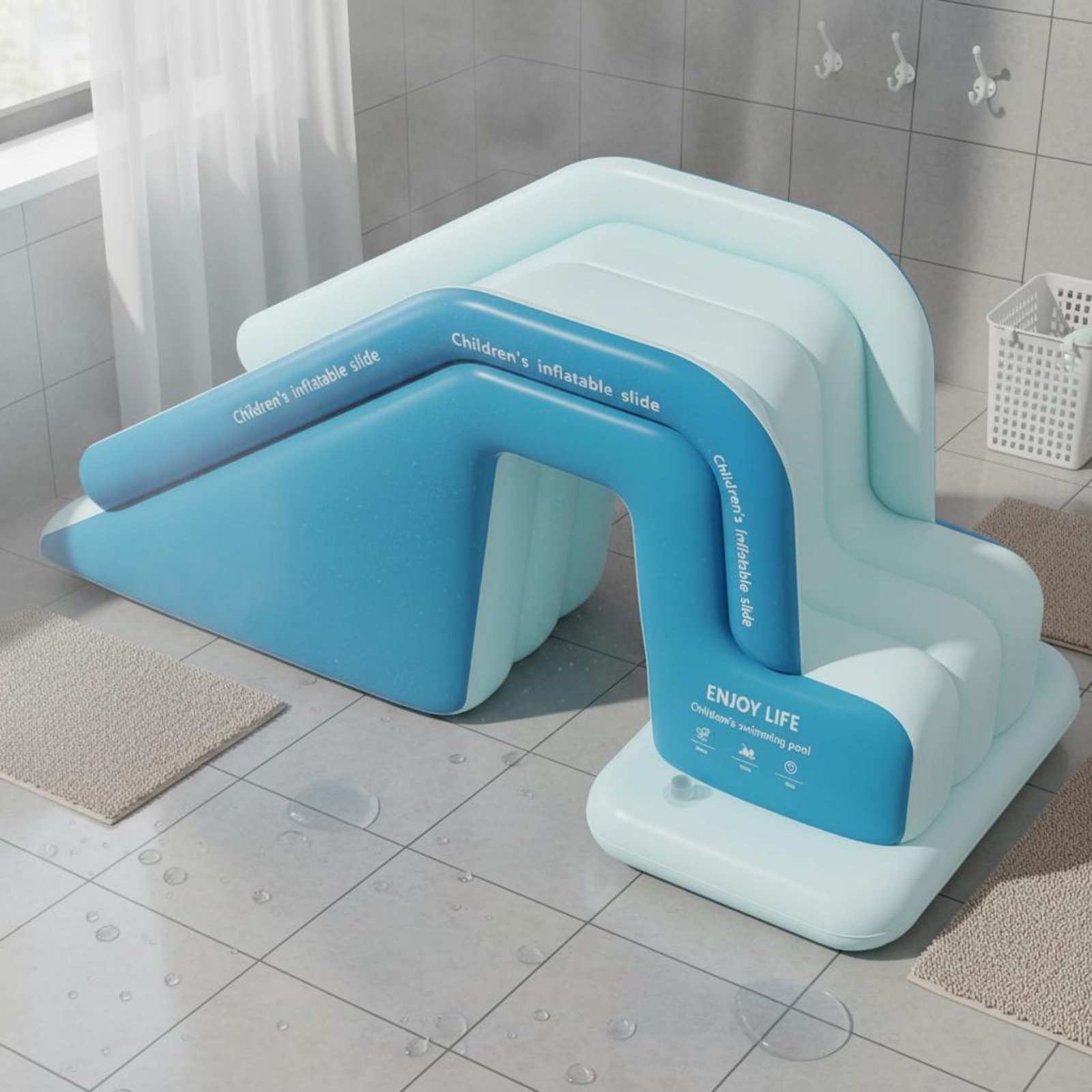 Inflatable Pool Slide Foldable - Kids Outdoor Nature Toys review and price