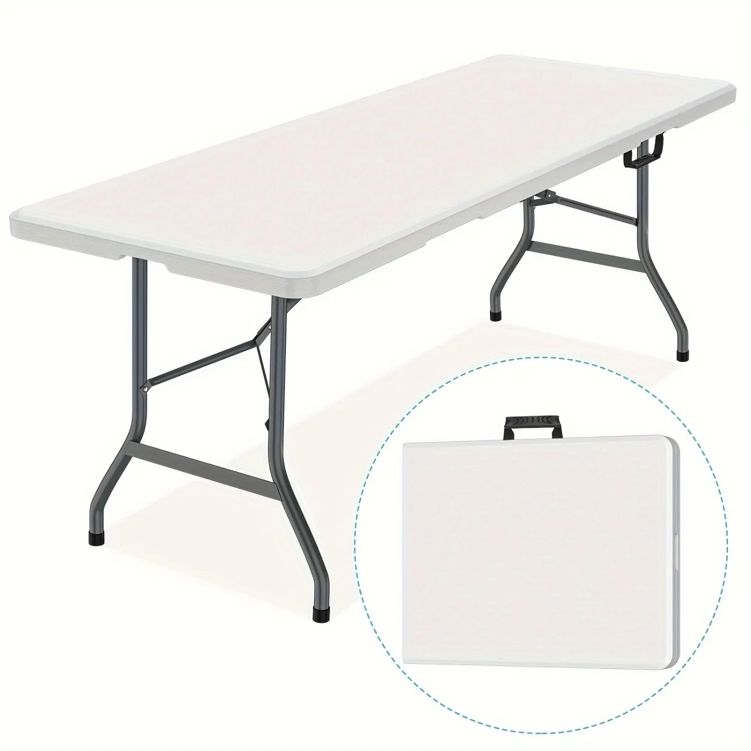 6FT Spacious Plastic Folding T - Kids Outdoor Folding Table review and price