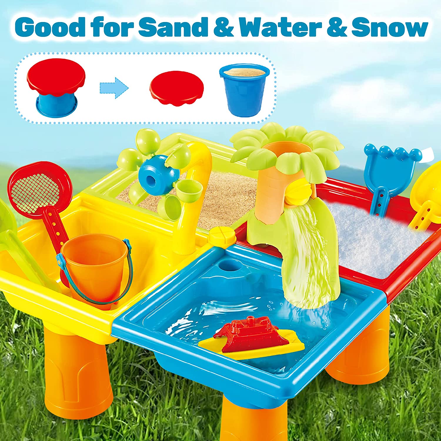 Beach Table Sand Play Toys Chi - Kids Outdoor Nature Toys review and price