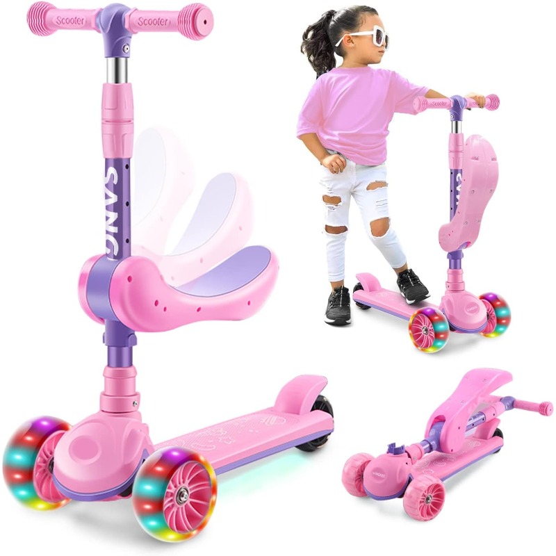 2-in-1 Kids Kick Scooter with  - Kids Outdoor Exercise Equipment review and price