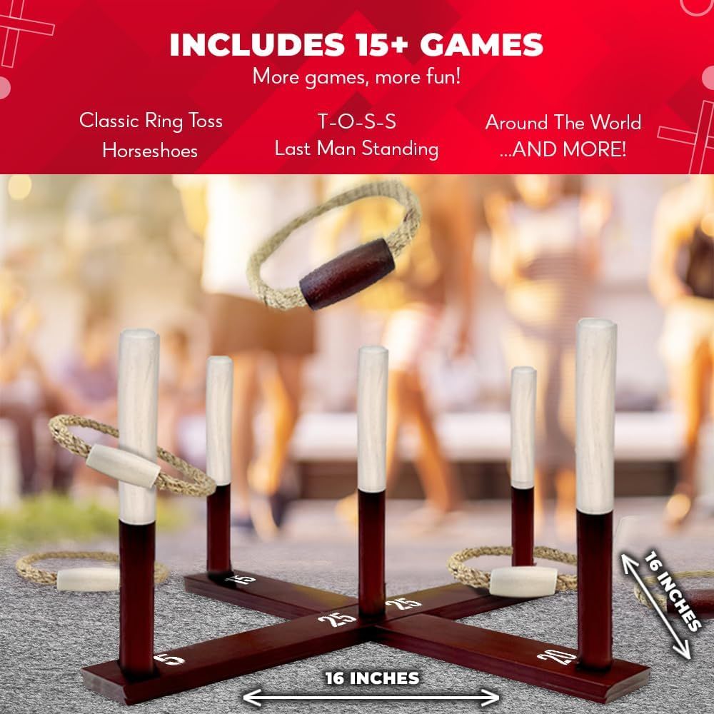 Ring Toss Game All Weather - E - Kids Outdoor Yard Toys review and price