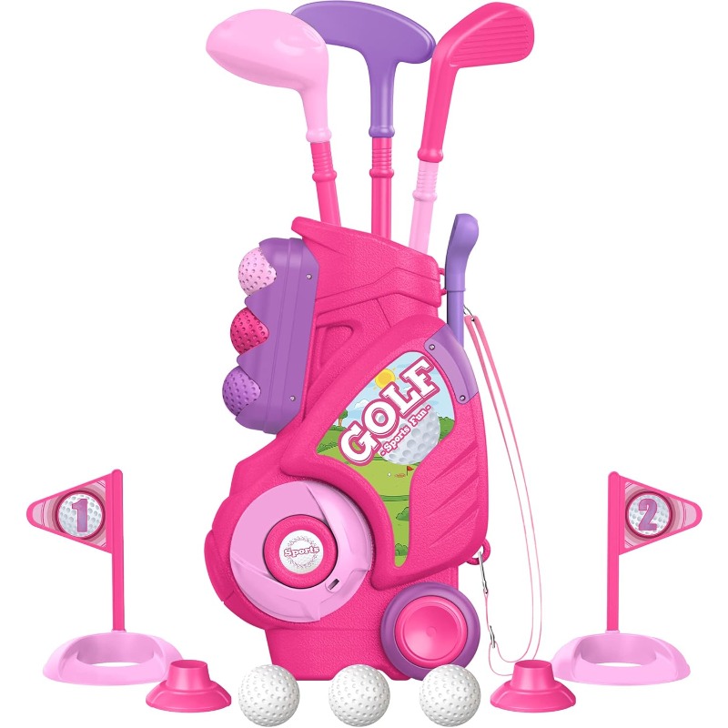 Toddler Golf Club Set Kids Gol - Kids Indoor Outdoor Cart review and price