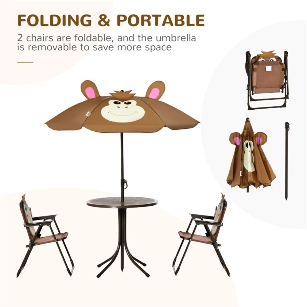 Cute Monkey Kids Patio Table C - Kids Outdoor Umbrella Chair review and price