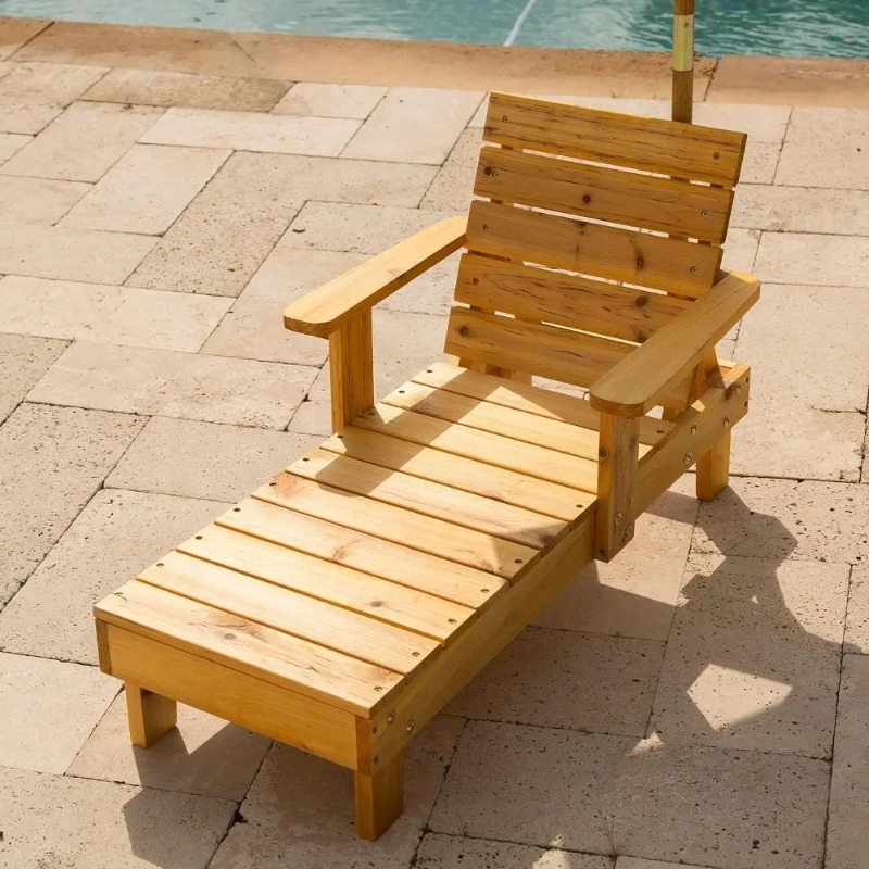 t Outdoor Wooden Chaise , Back - Kids Outdoor Umbrella Chair review and price
