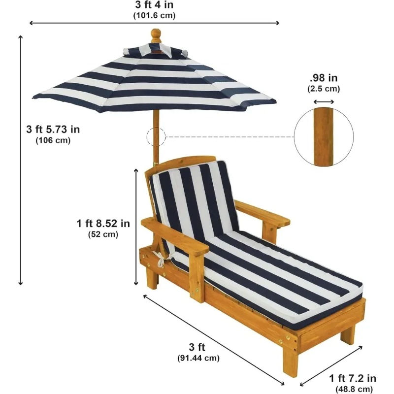 t Outdoor Wooden Chaise , Back - Kids Outdoor Umbrella Chair review and price