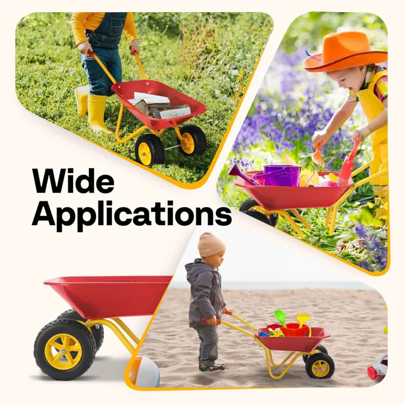Kids Wheelbarrow Children Gard - Kids Indoor Outdoor Cart review and price
