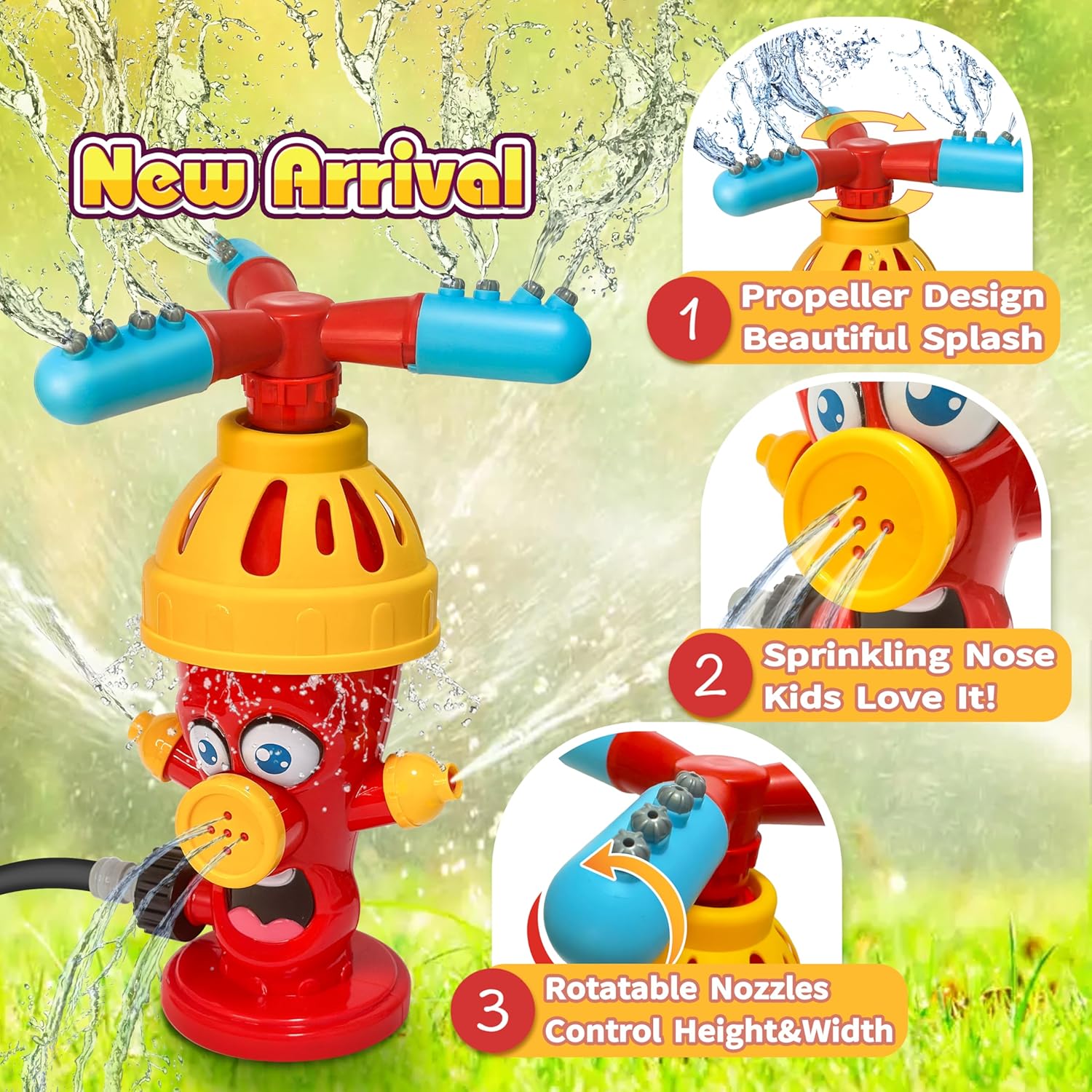 Water Spray Toy Hydrant Sprink - Kids Outdoor Yard Toys review and price