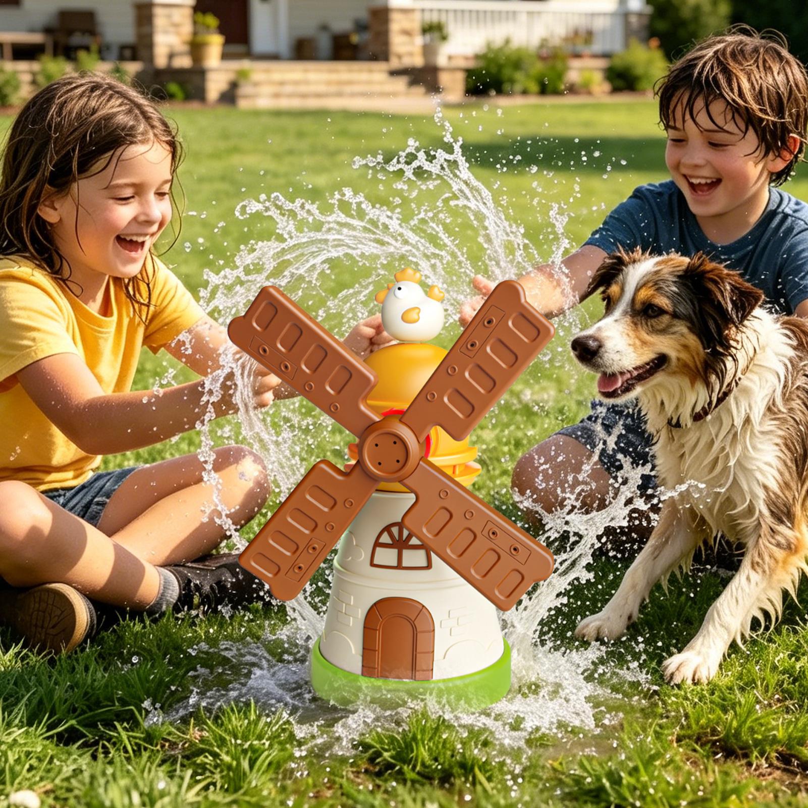 Kids Windmill Sprinkler Rotati - Kids Outdoor Yard Toys review and price