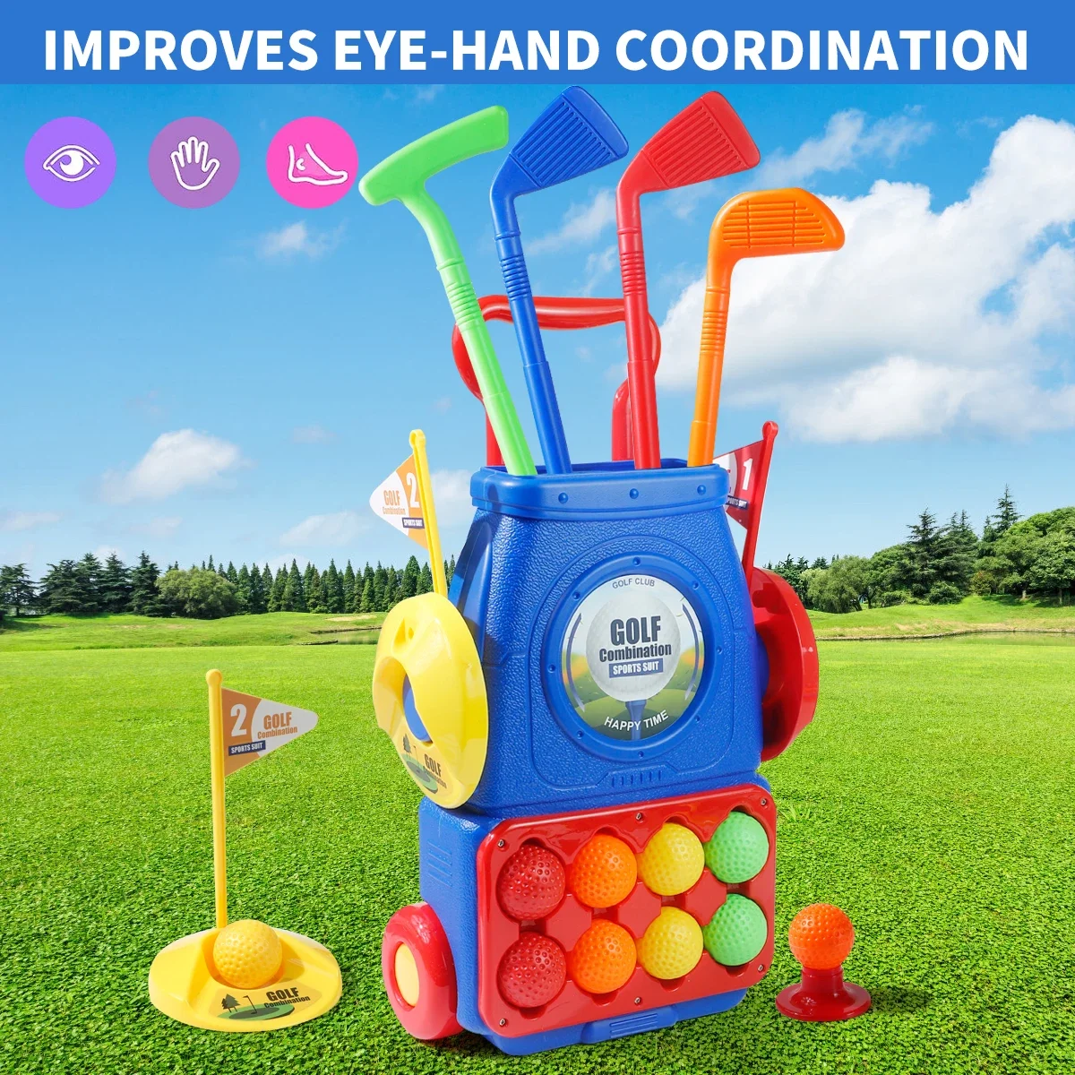 MQUDUO Kids Golf Putting Game  - Kids Indoor Outdoor Cart review and price