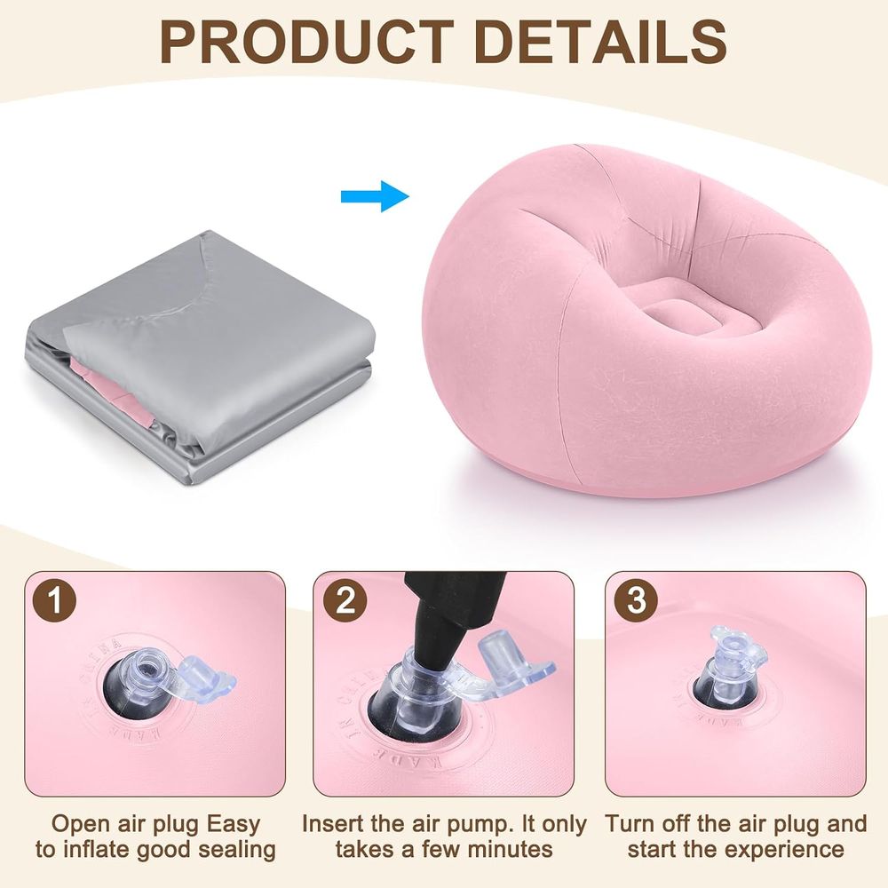 Inflatable Bean Bag Chairs, Pi - Kids Outdoor Lounger Chair review and price