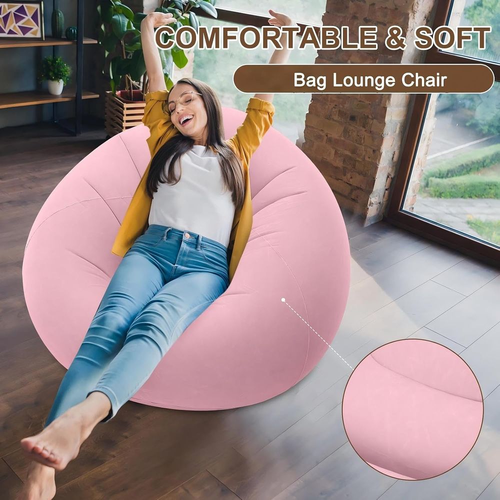 Inflatable Bean Bag Chairs, Pi - Kids Outdoor Lounger Chair review and price