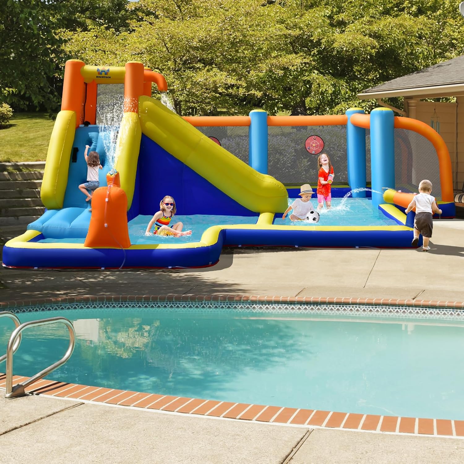 Giant Inflatable Water Slide B - Kids Outdoor Water review and price
