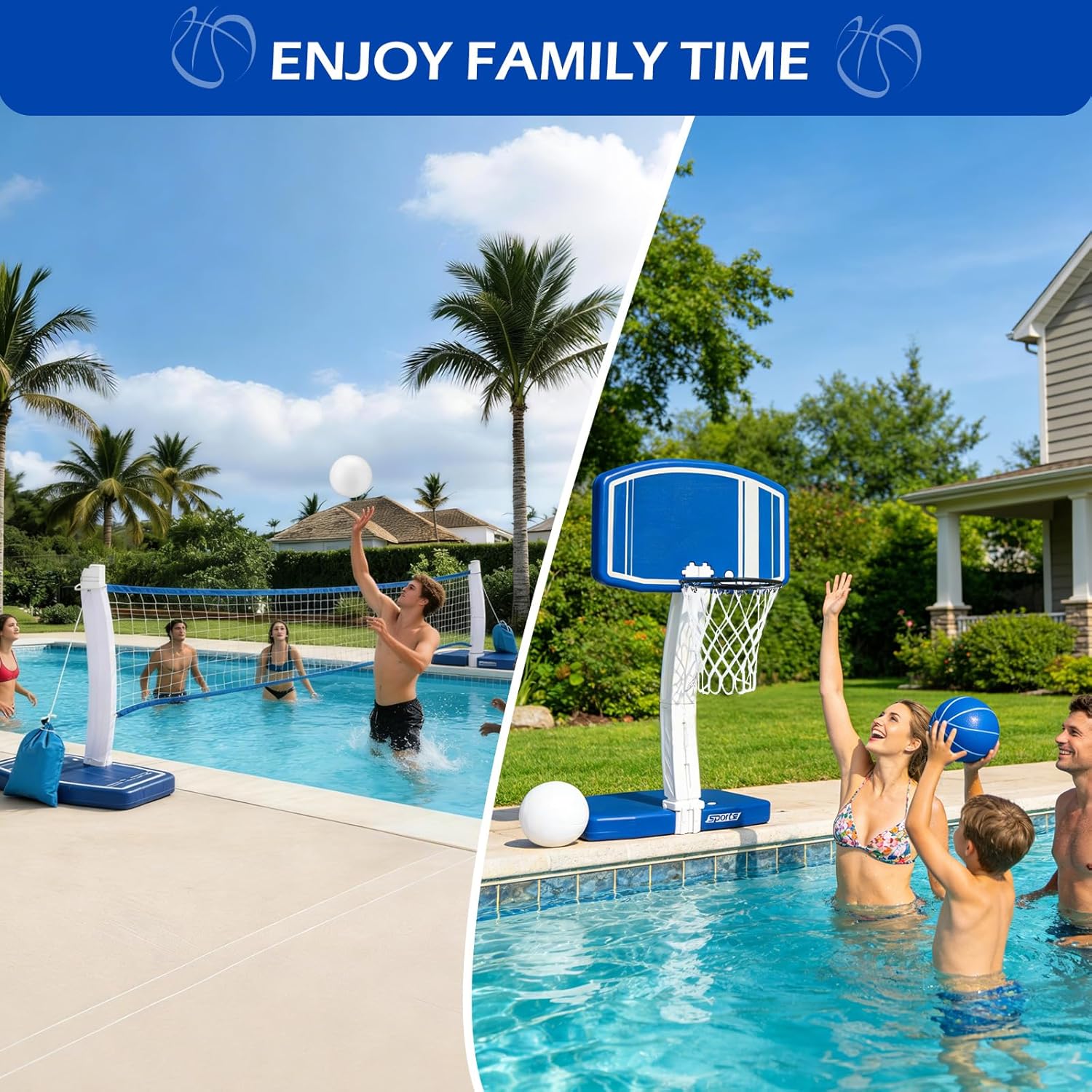 Above Ground Pool Basketball H - Kids Outdoor Basketball Hoop review and price