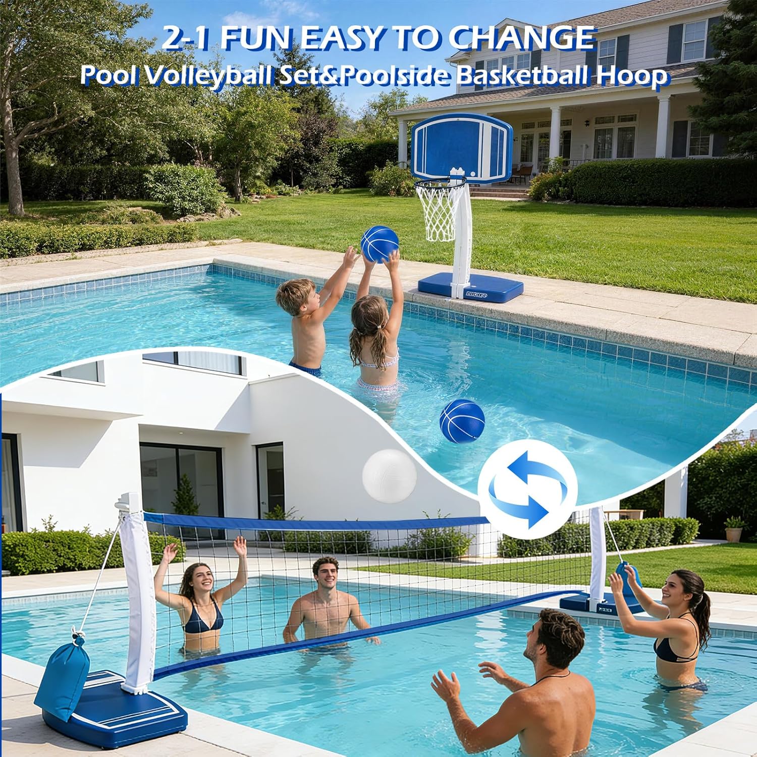 Above Ground Pool Basketball H - Kids Outdoor Basketball Hoop review and price