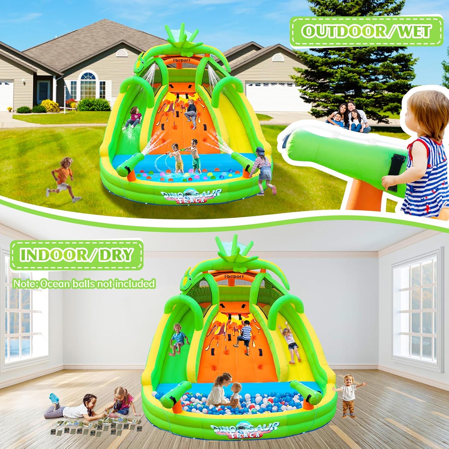 Kids Inflatable Bounce House w - Kids Outdoor Water review and price