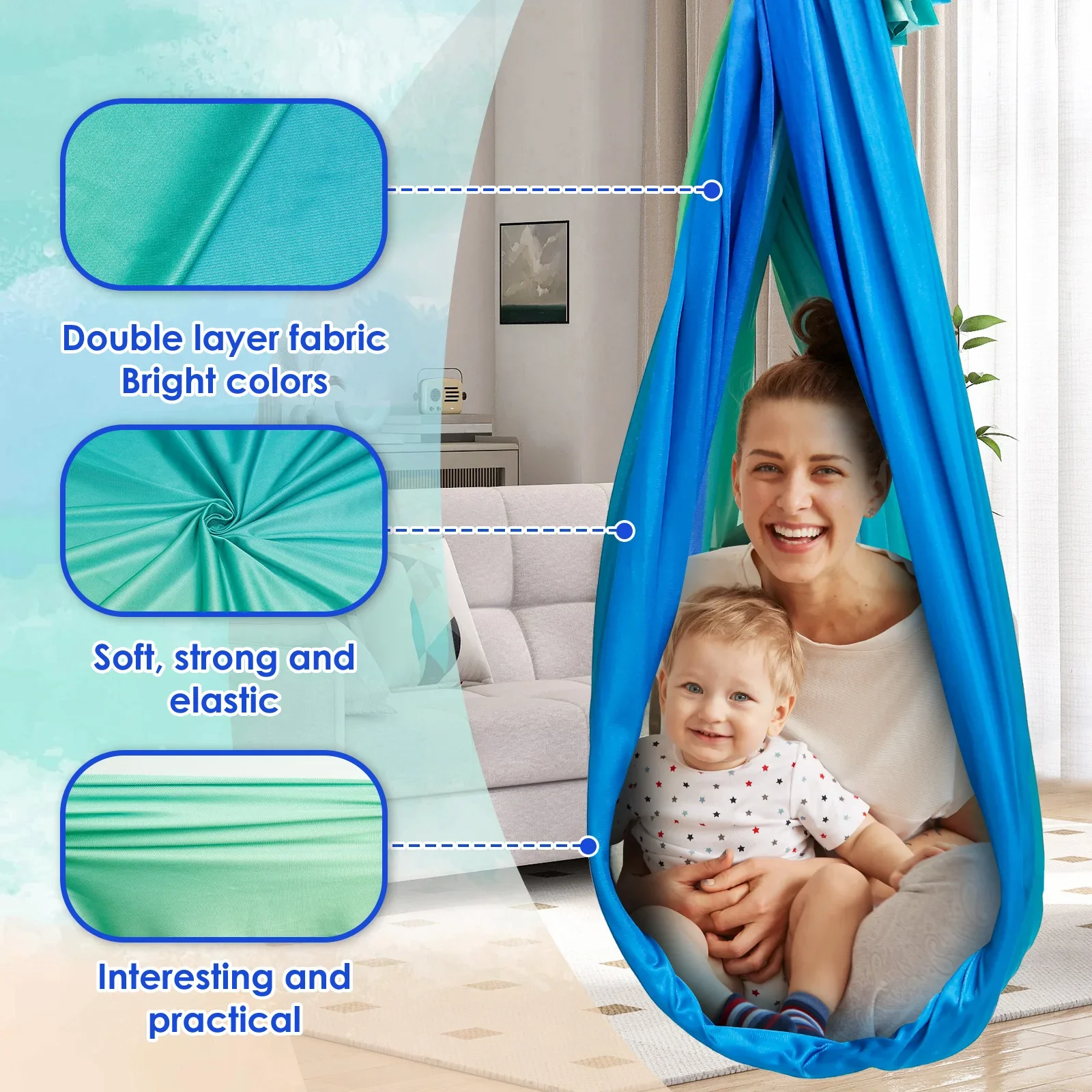 Sensory Swing Comfortable Kids - Kids Outdoor Hammock Swing review and price