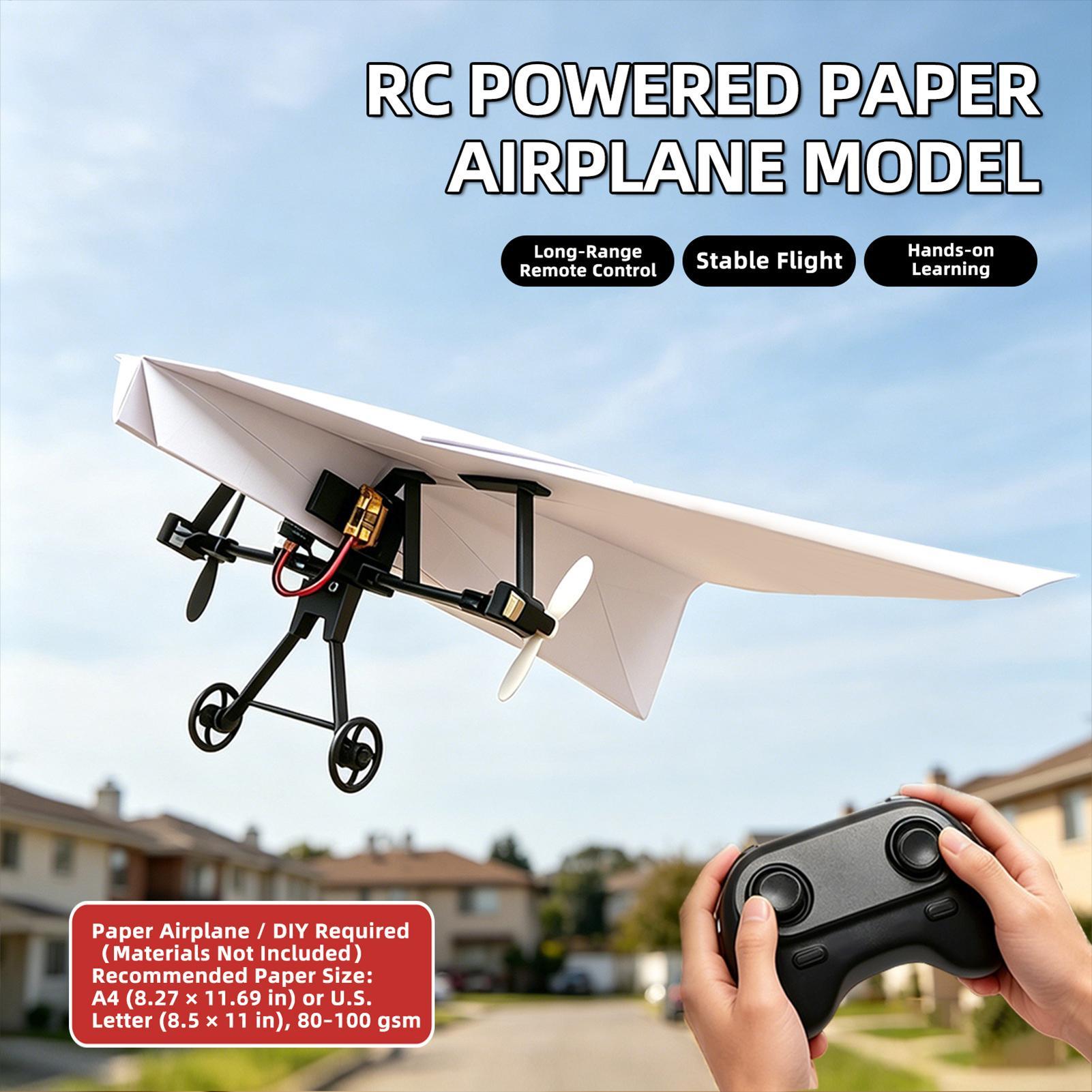 DIY RC Paper Airplane Kit Plan - Kids Outdoor Exercise Equipment review and price