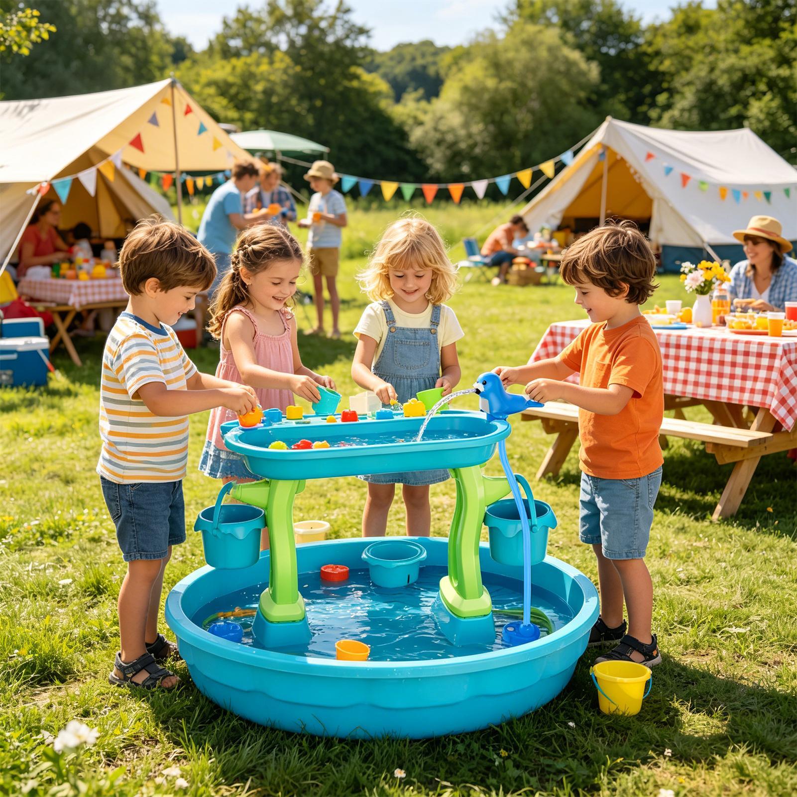 Rechargeable Water Table Spray - Kids Outdoor Folding Table review and price