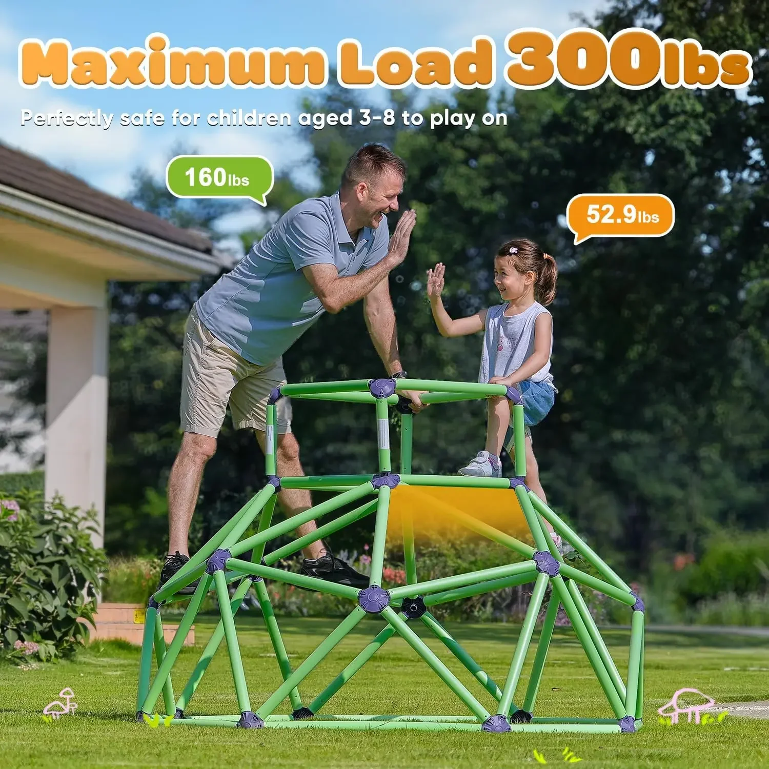 Zupapa Monkey Bars Climbing Do - Kids Outdoor Climbing Dome review and price
