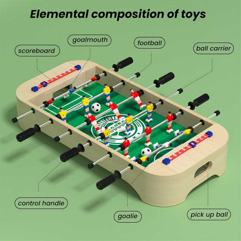 Mini Wooden Table Football Gam - Kids Outdoor Folding Table review and price