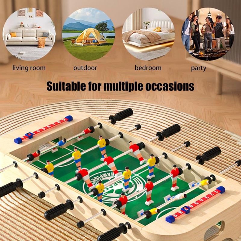 Mini Wooden Table Football Gam - Kids Outdoor Folding Table review and price