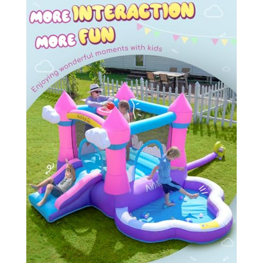 Pink inflatable bounce house f - Kids Outdoor Ball review and price