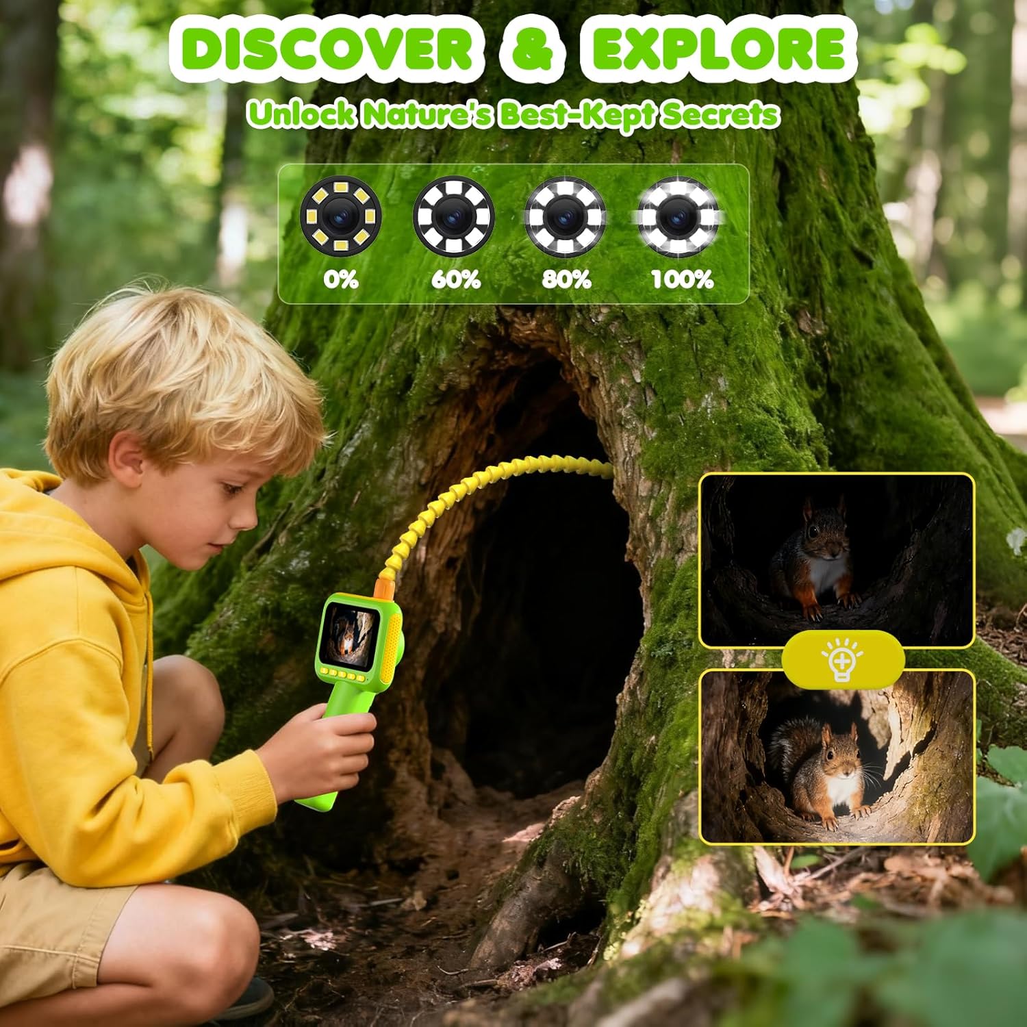 Endoscope for Kids, Borescope  - Kids Outdoor Nature Toys review and price