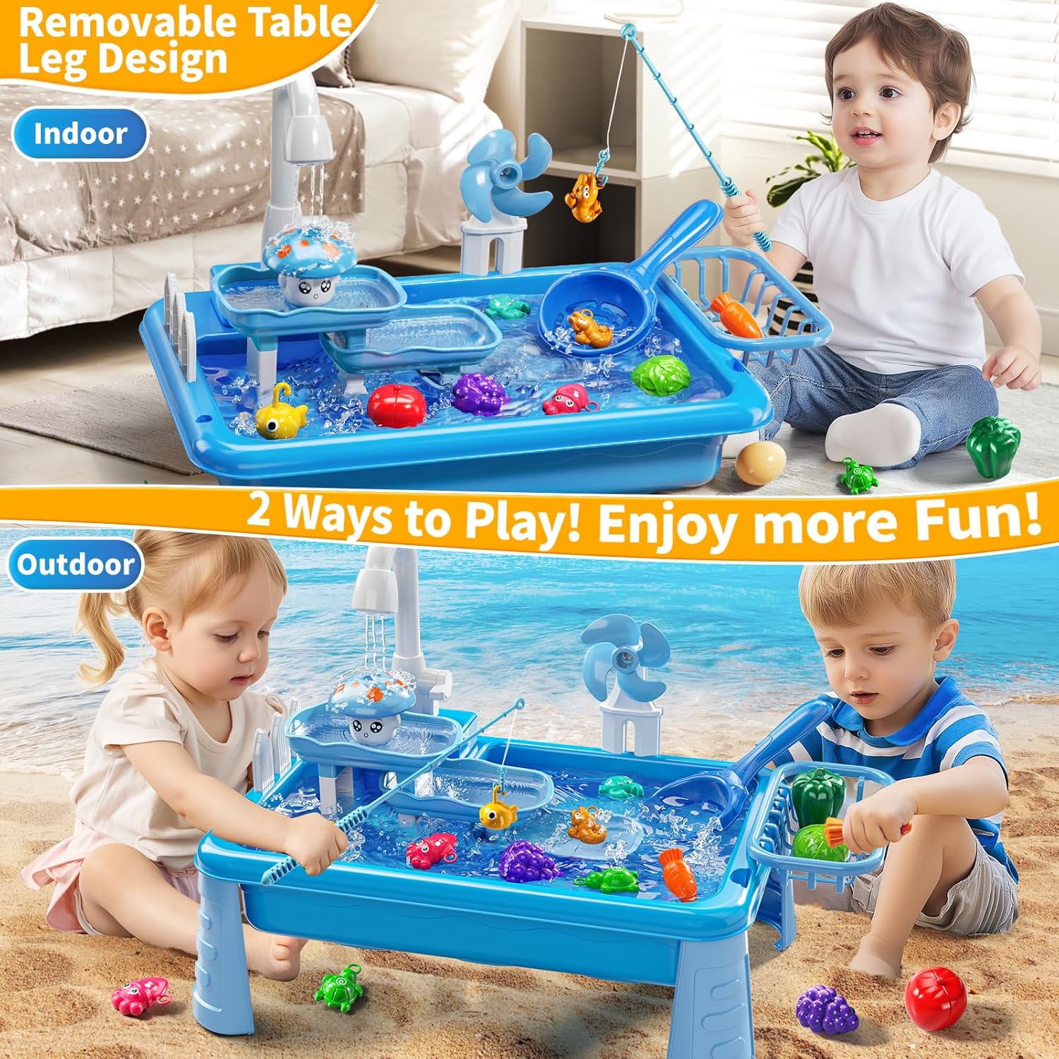 Water Table Play Sink Toy for  - Kids Outdoor Folding Table review and price
