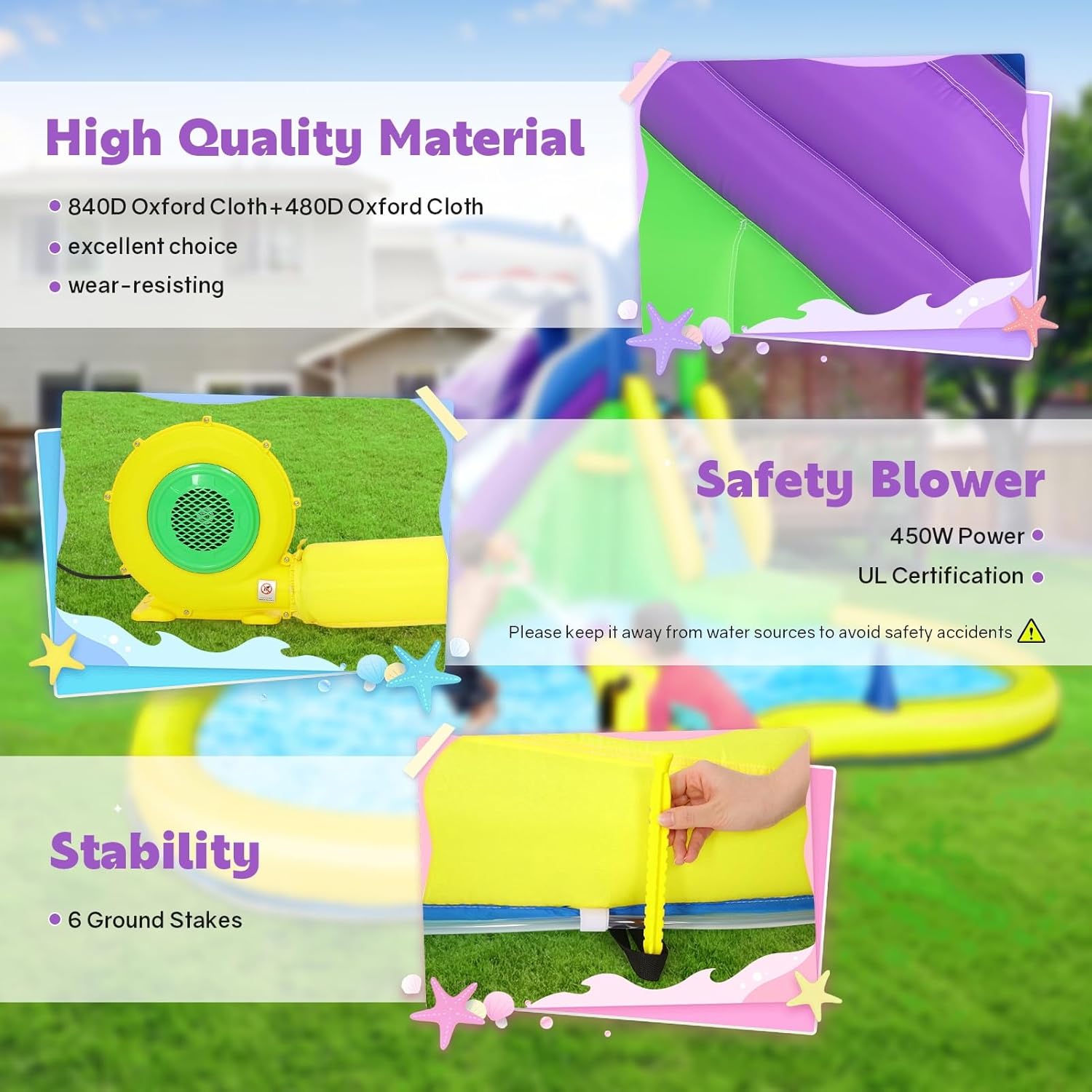 13x14FT Inflatable Bounce Hous - Kids Outdoor Water review and price