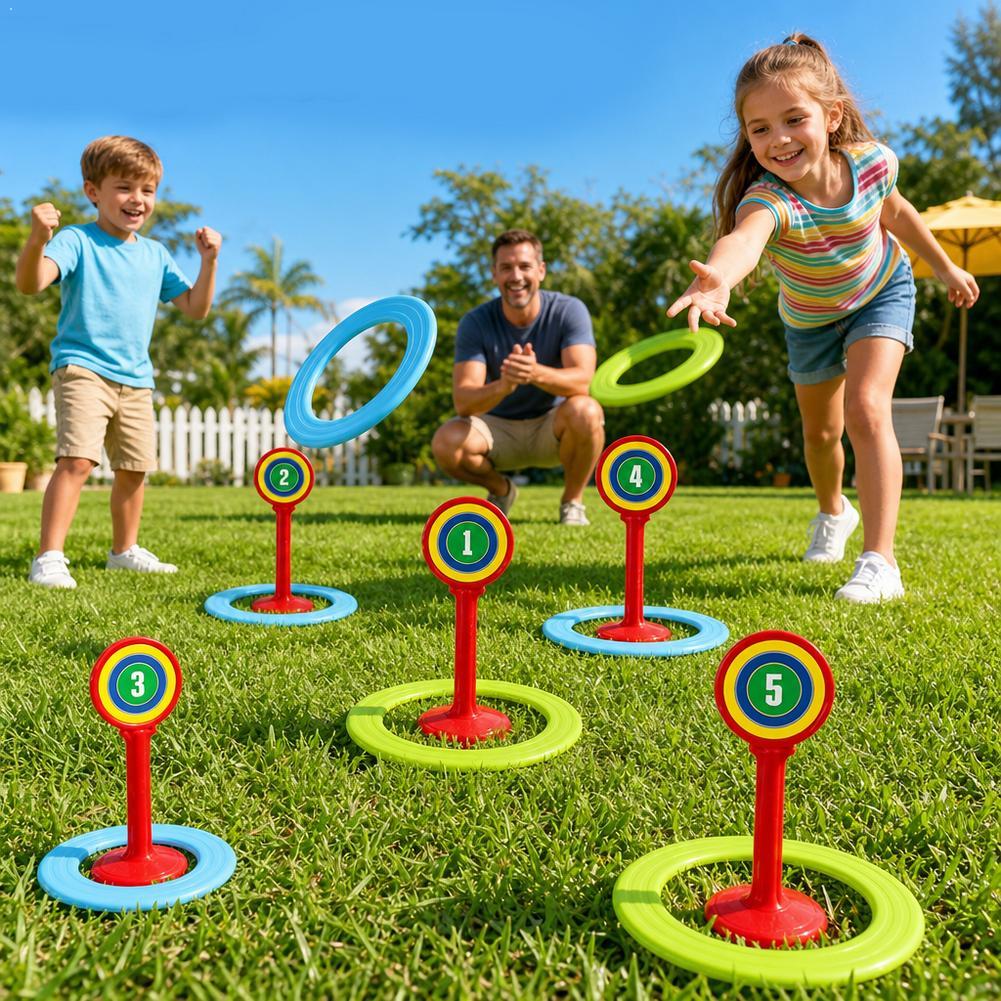 Kids Plastic Ring Toss Game Se - Kids Outdoor Yard Toys review and price