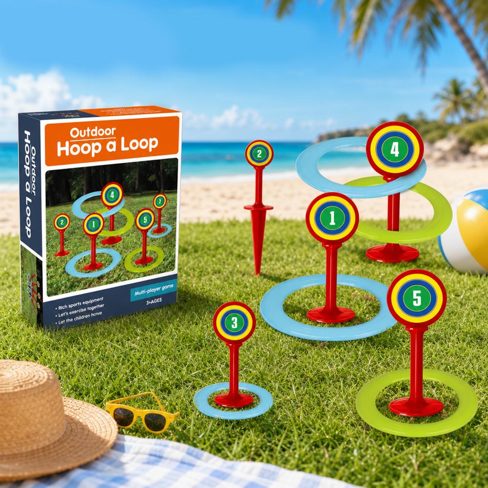 Kids Plastic Ring Toss Game Se - Kids Outdoor Yard Toys review and price