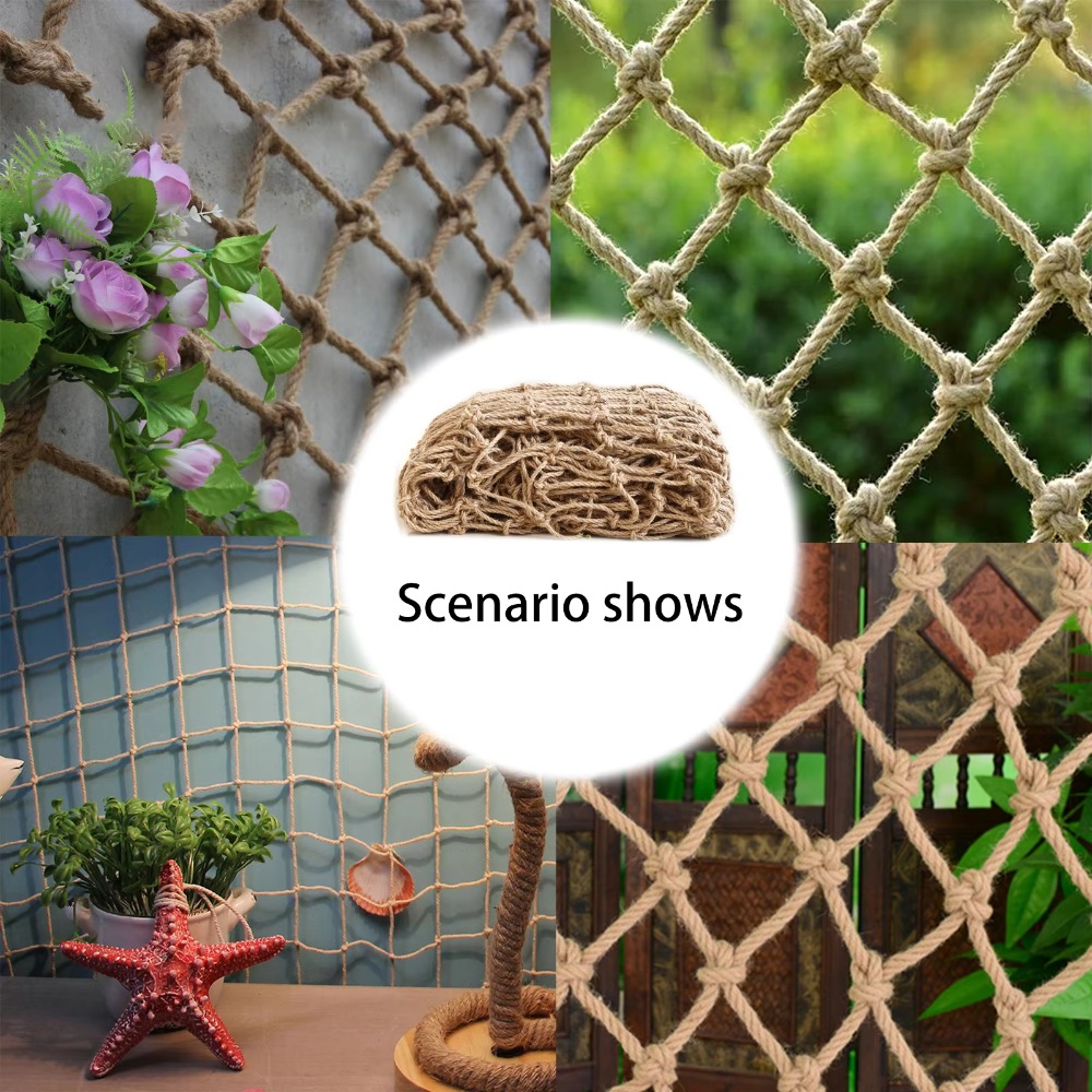 Hemp Rope Climbing Net Garden  - Kids Outdoor Net review and price