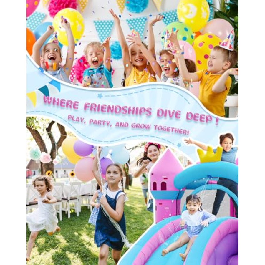 Backyard inflatable waterslide - Kids Outdoor Bounce House review and price