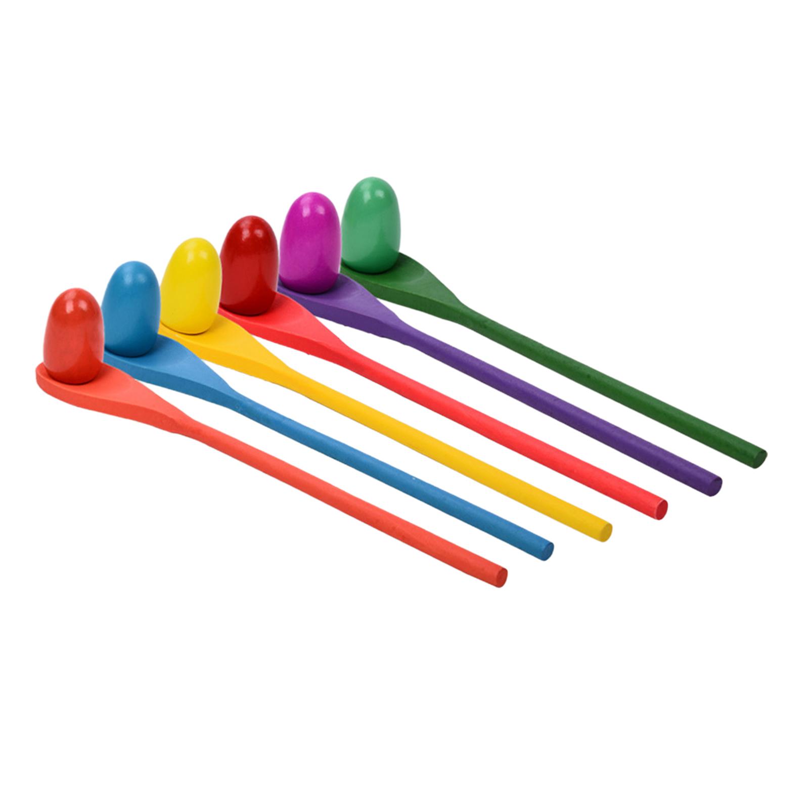 6 Pieces Egg Spoon Race Game H - Kids Outdoor Yard Toys review and price