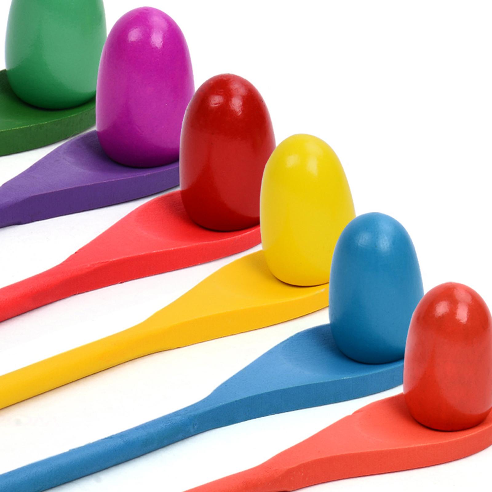 6 Pieces Egg Spoon Race Game H - Kids Outdoor Yard Toys review and price