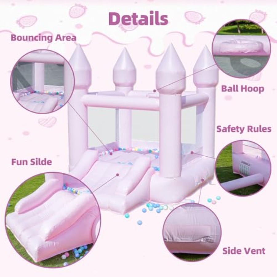PVC bounce house for kids 3-6  - Kids Outdoor Bounce House review and price