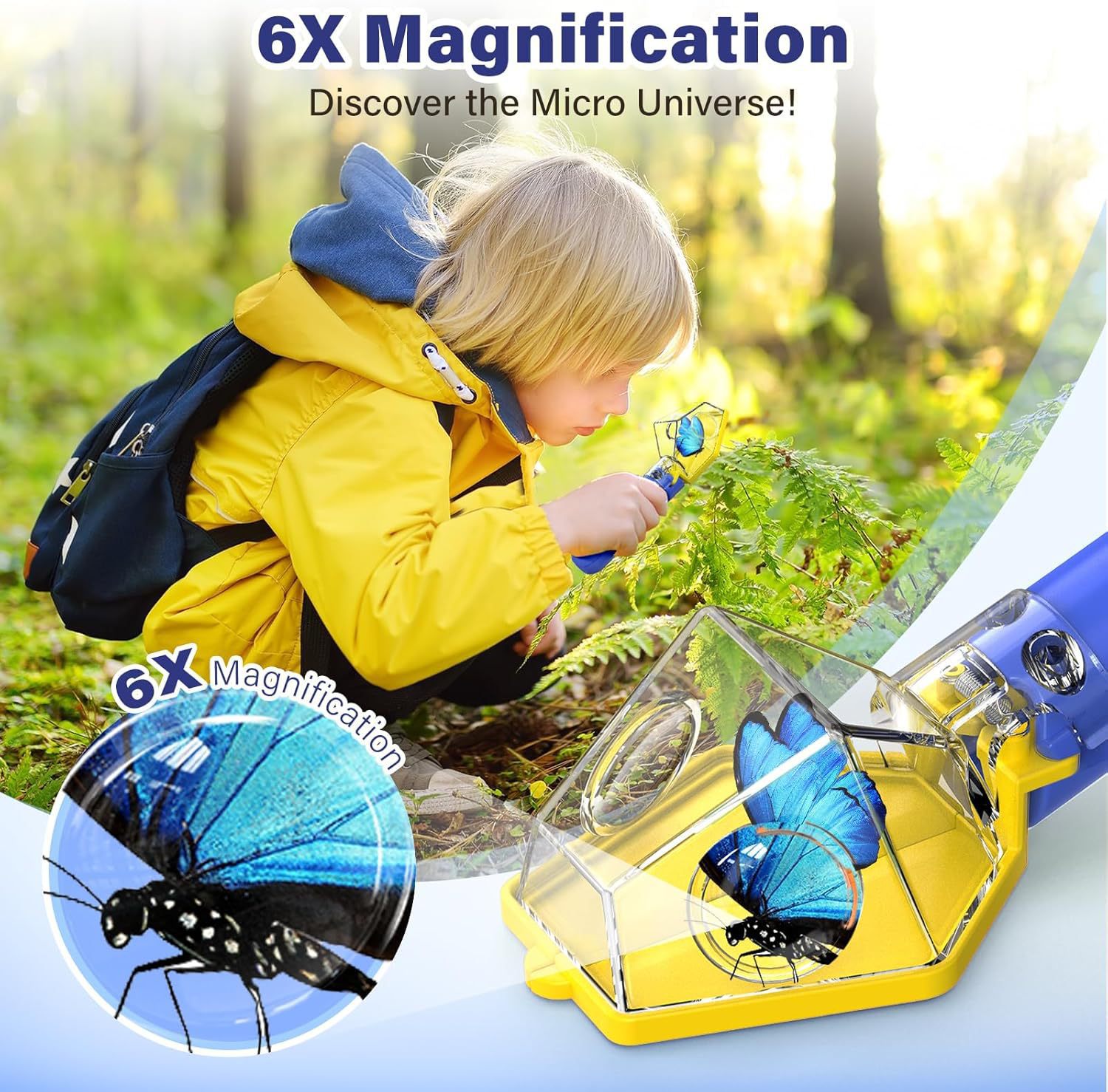 6X Magnifier Kids Bug Catcher, - Kids Outdoor Nature Toys review and price