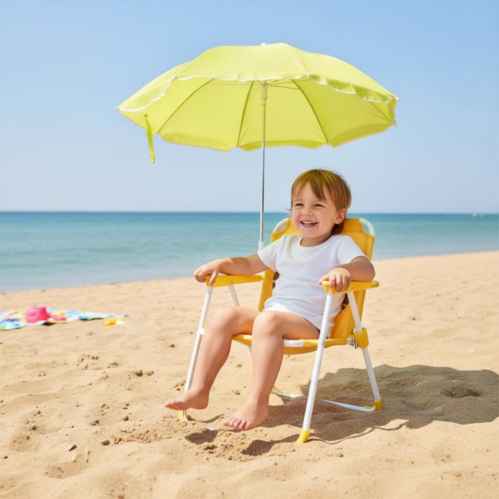 Children's Portable Chair with - Kids Outdoor Umbrella Chair review and price